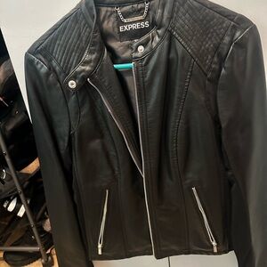 Express Black faux Leather Jacket